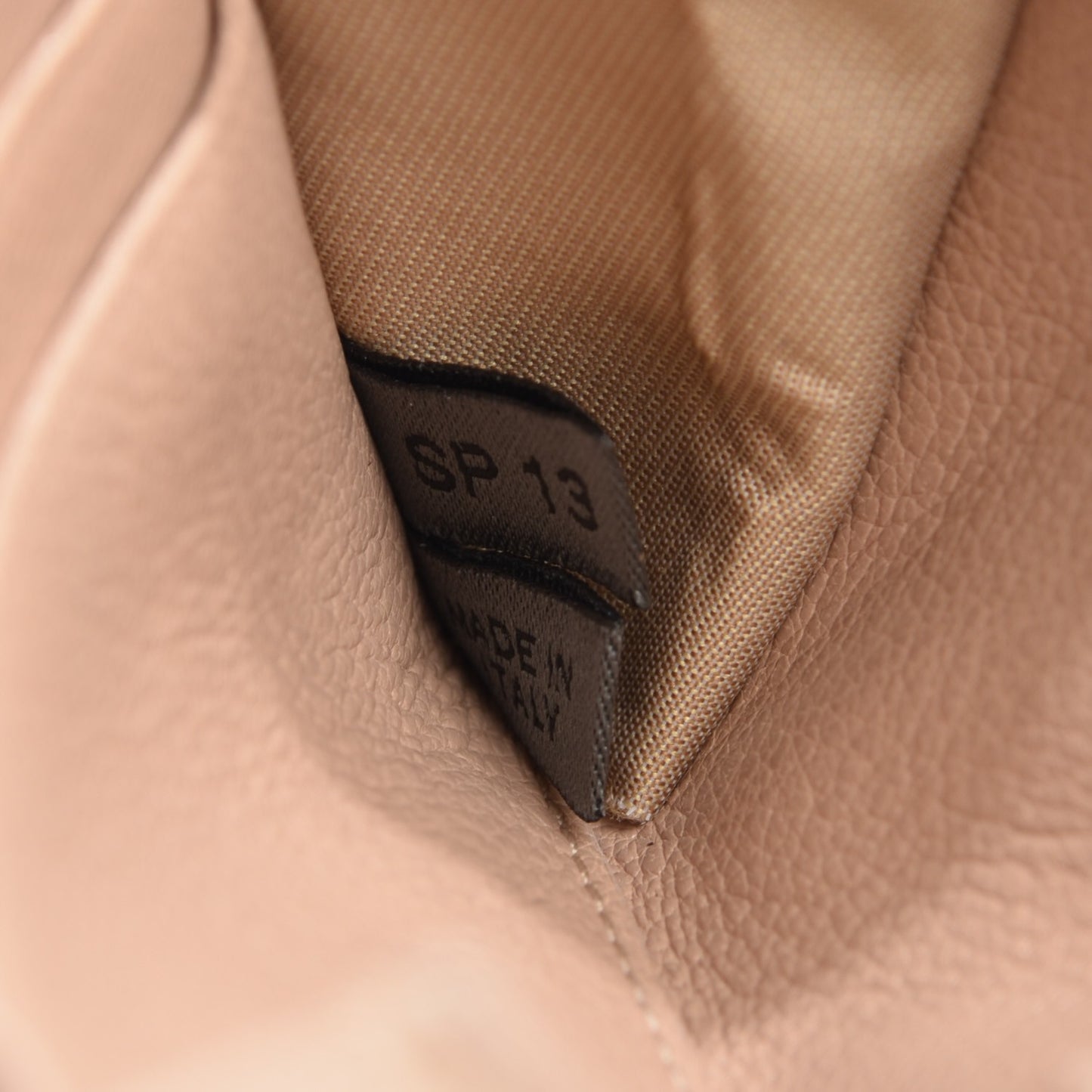 Lacquered Lambskin Baroque Double Groove Wallet Blush