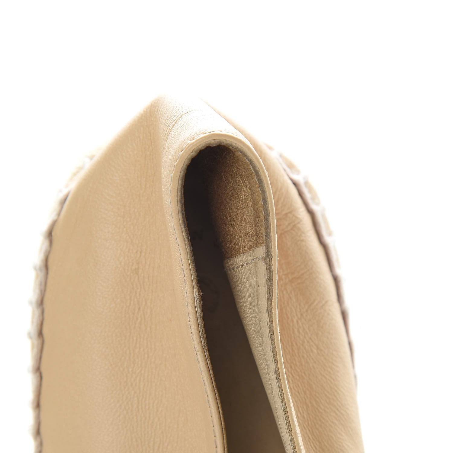 Chanel Lambskin CC Espadrilles 40 Beige Black 17 of 18