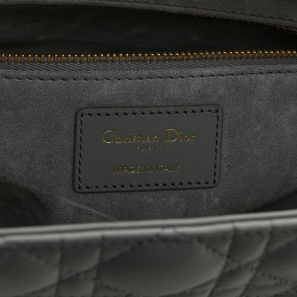 Christian Dior Lambskin Cannage Medium Lady Dior Grey 6 of 10