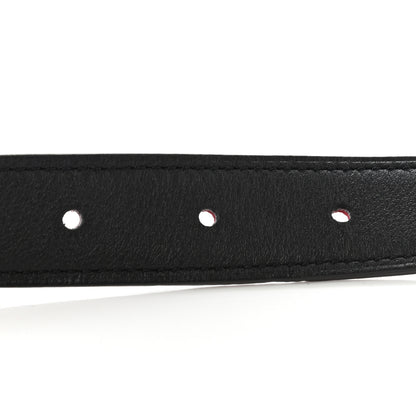 Hermes Swift Epsom 24mm Martelee H Belt 90 Black Rouge Casaque 5 of 5