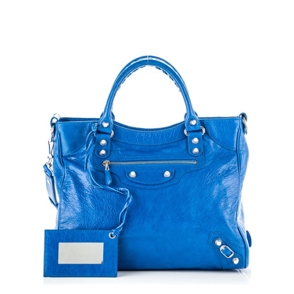 Balenciaga Agneau Giant 12 Silver Hardware Velo Bleu Lazuli 1 of 7