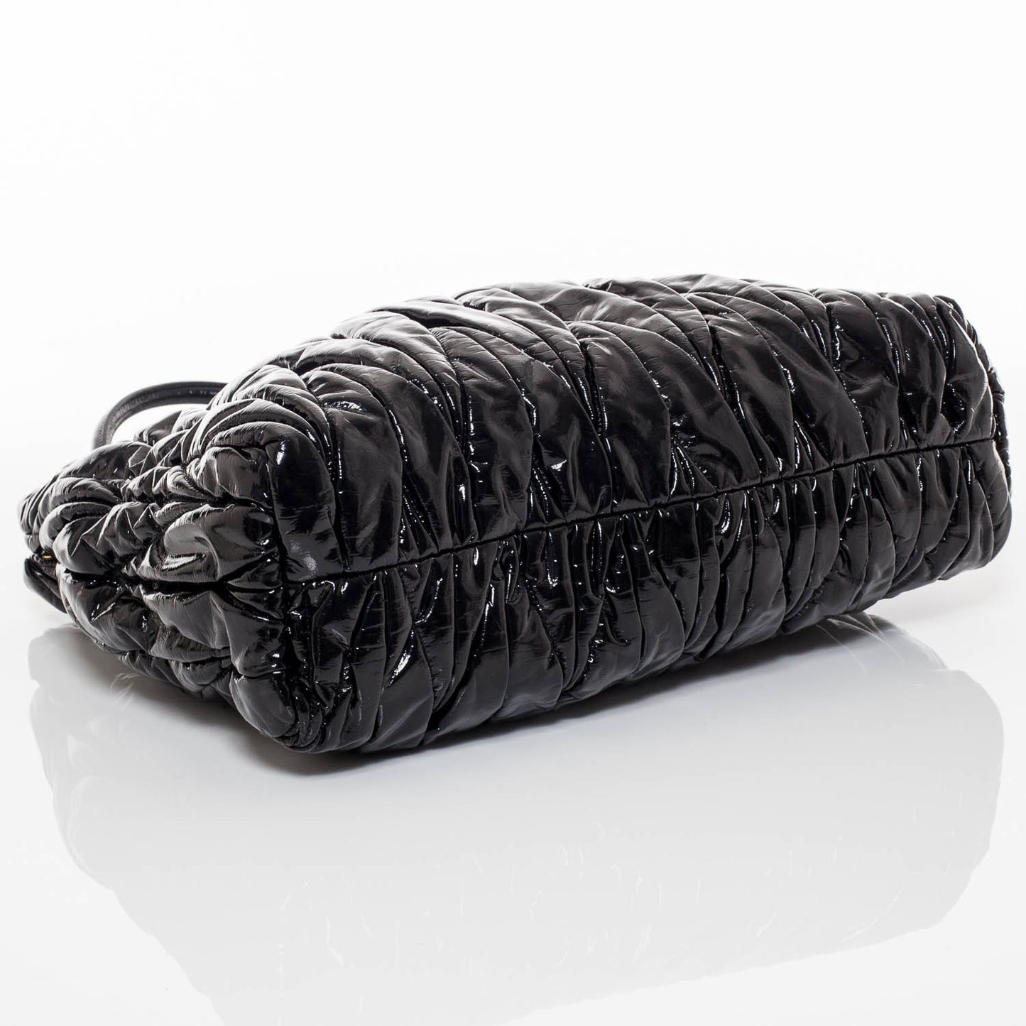 Vinyl Matelasse Tote Black