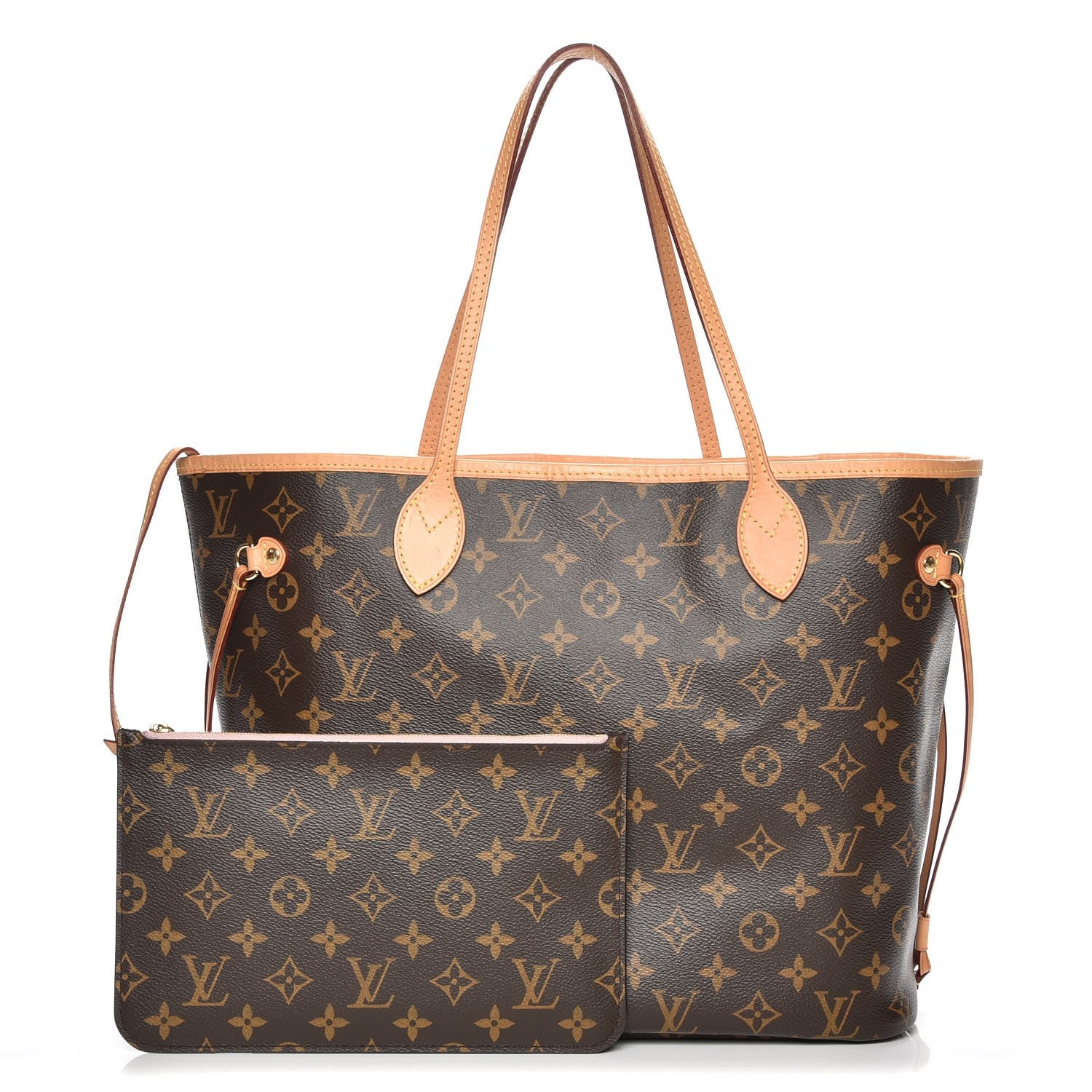Louis Vuitton Monogram Neo Neverfull MM Rose Ballerine 1 of 10