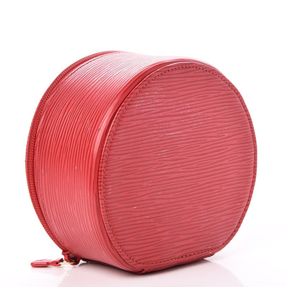 Louis Vuitton Epi Ecrin Bijoux 12cm Jewelry Box Case Rouge 5 of 9