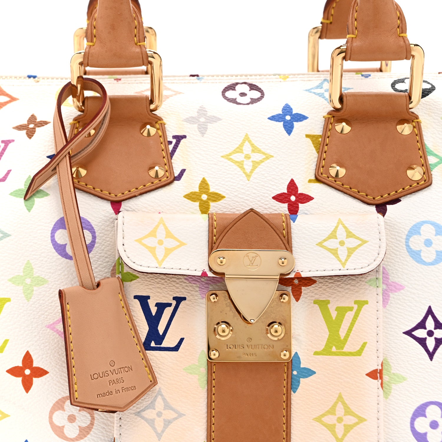 Louis Vuitton Monogram Multicolor Speedy 30 White 8 of 10