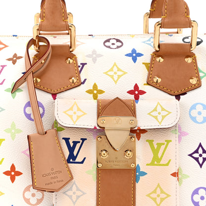 Louis Vuitton Monogram Multicolor Speedy 30 White 8 of 10