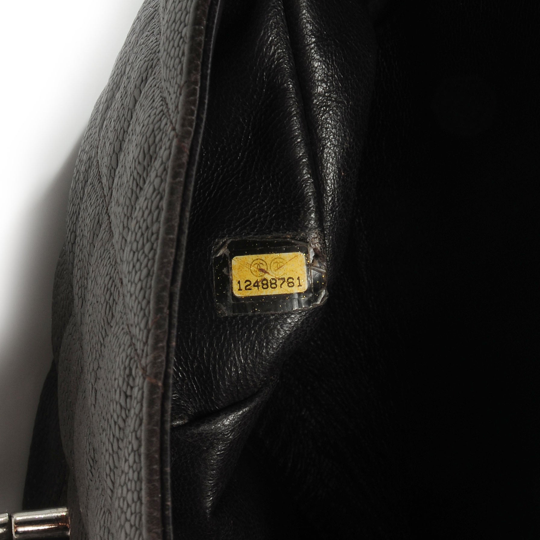 Chanel Caviar Quilted Jumbo Single Flap Dark Brown 7 of 8