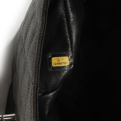 Chanel Caviar Quilted Jumbo Single Flap Dark Brown 7 of 8