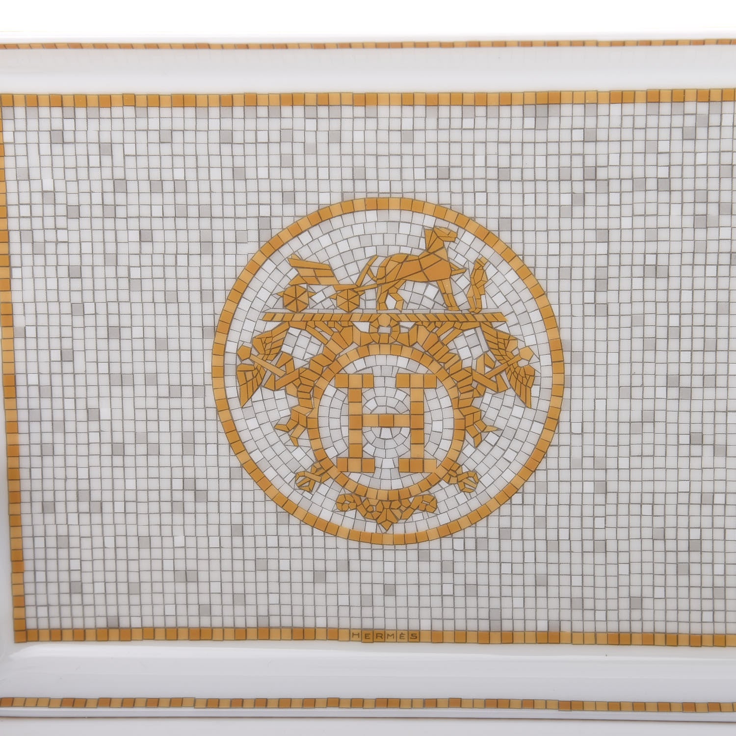 Hermes Porcelain Mosaique au 24 Sushi Plate 5 of 8