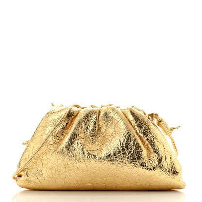 Bottega Veneta Metallic Bark Calfskin The Mini Pouch Gold 1 of 11