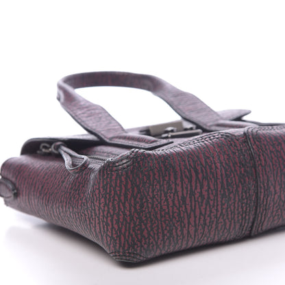 3.1 Phillip Lim 3.1 Textured Calfskin Mini Pashli Satchel Black Red 8 of 13