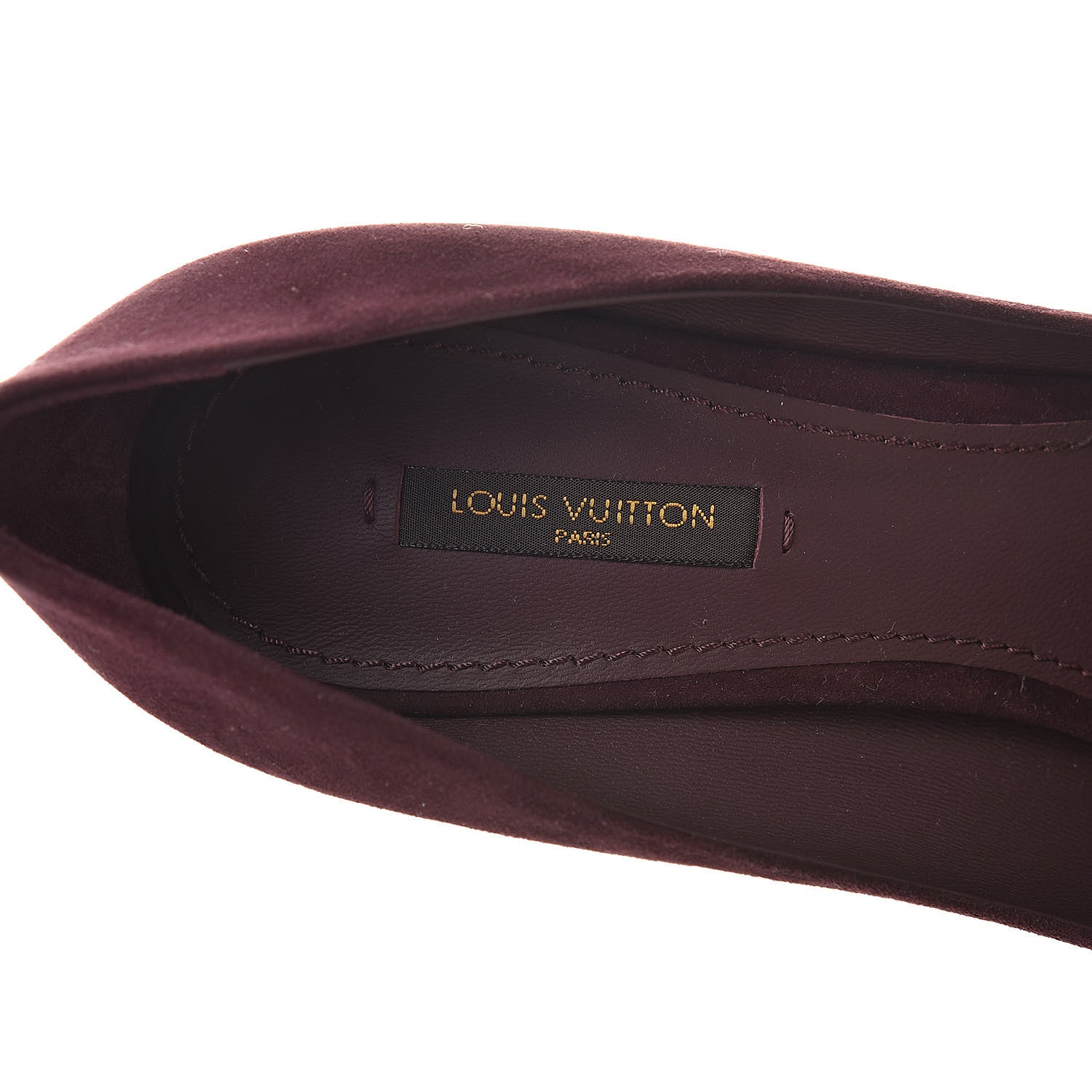 Louis Vuitton Suede First Lady Pumps 39.5 Amarante 6 of 8