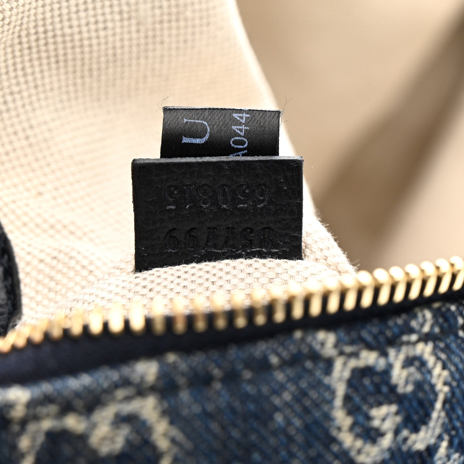 Gucci Denim GG Monogram Web Medium Vanity Blue 7 of 11