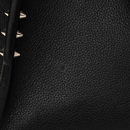 Christian Louboutin Calfskin Spiked Mini Cabarock Shopper Tote Black 12 of 14