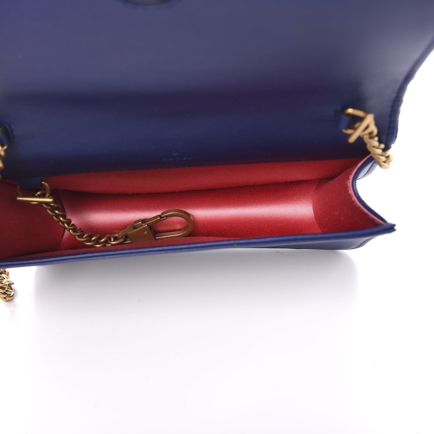Velvet Matelasse GG Marmont Mini Bag Cobalt Blue