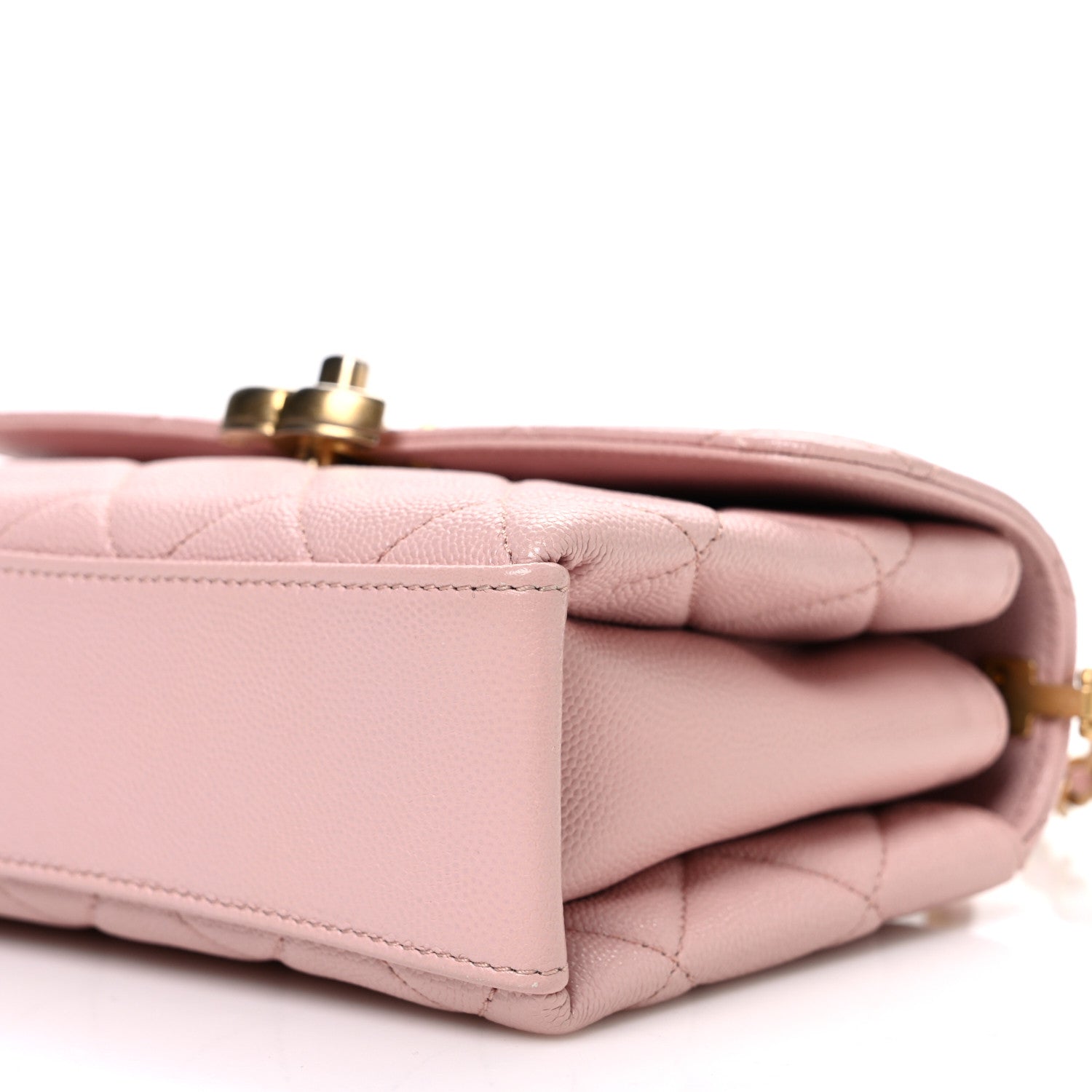 Chanel Caviar Quilted Small Carry Me Top Handle Flap Pink 10 of 10