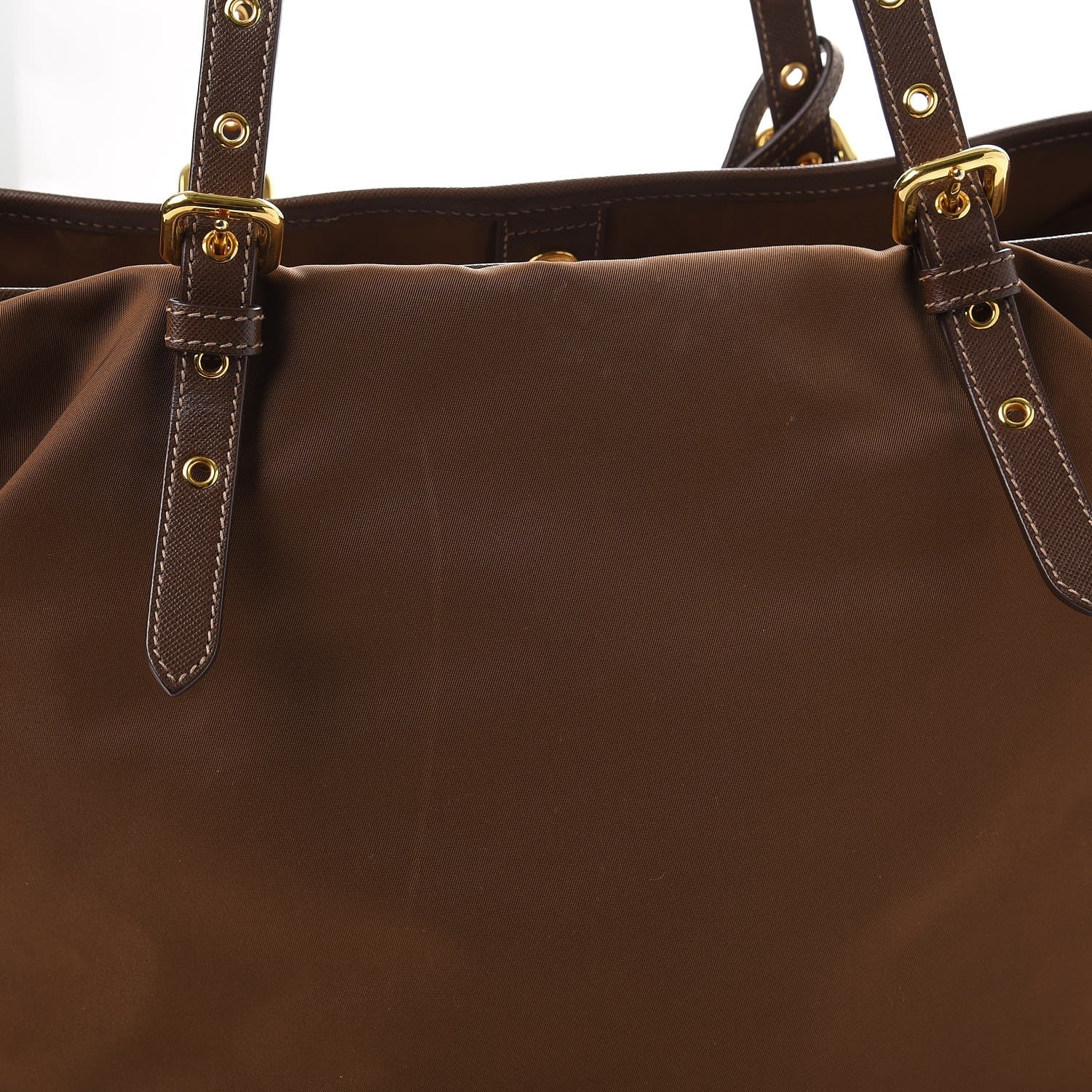 Prada Tessuto Nylon Saffiano Tote Corinto 10 of 12