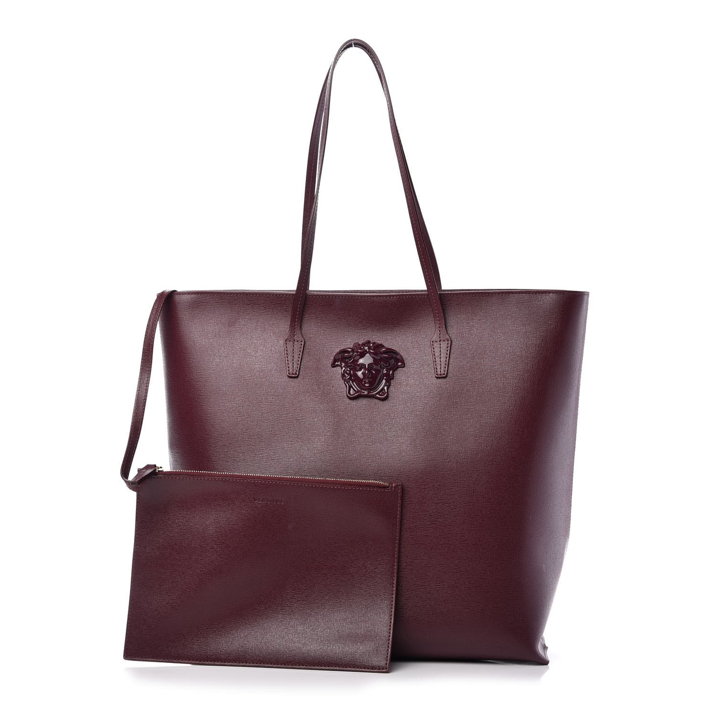 Saffiano Palazzo Medusa Tote Burgundy