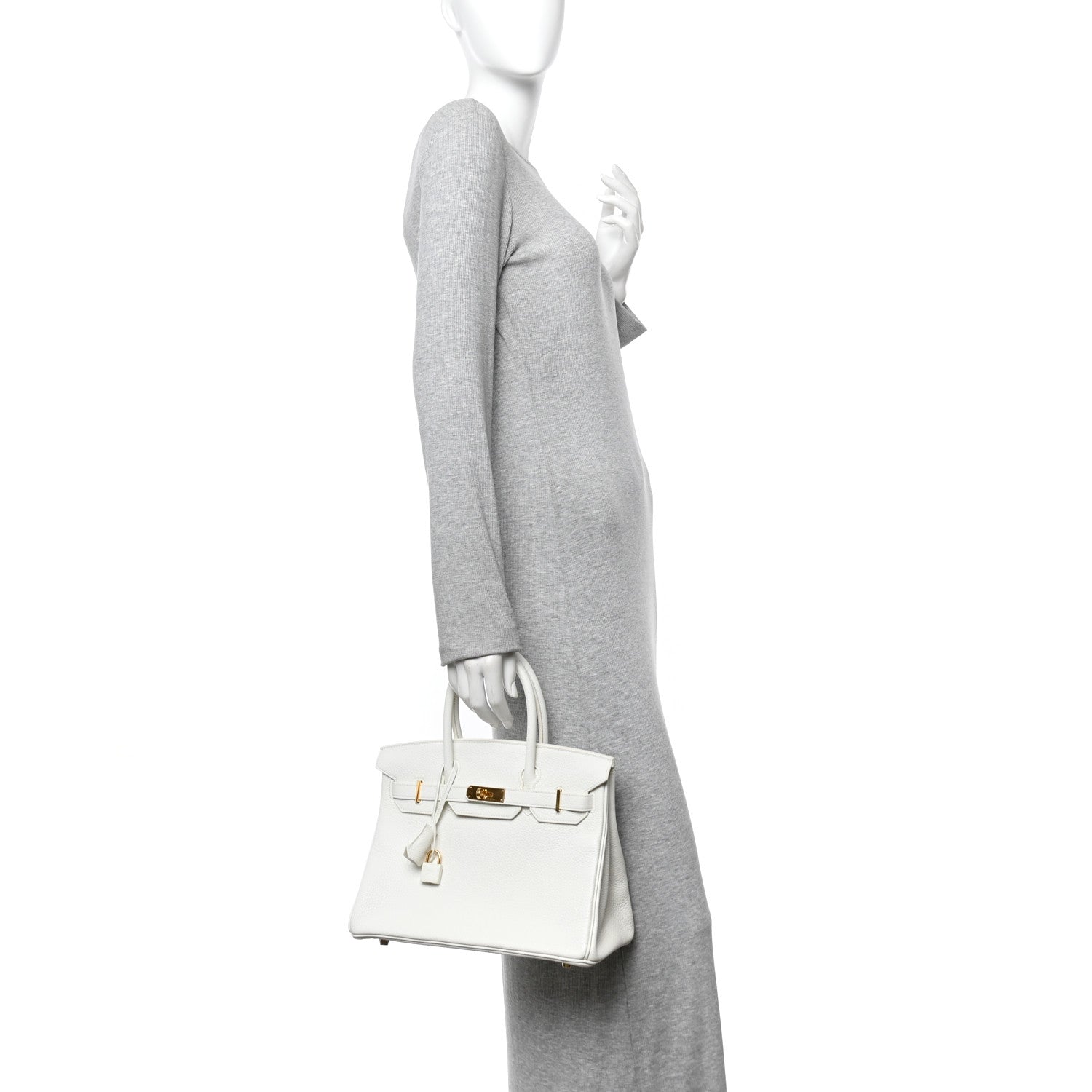 Hermes Togo Birkin 30 White 2 of 12