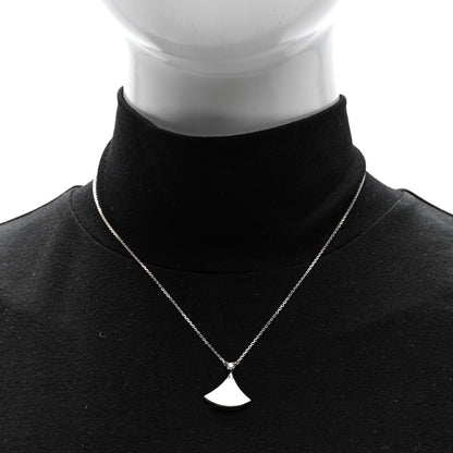 Bulgari 18K Rose Gold Diamond Mother of Pearl Divas' Dream Pendant Necklace 2 of 4