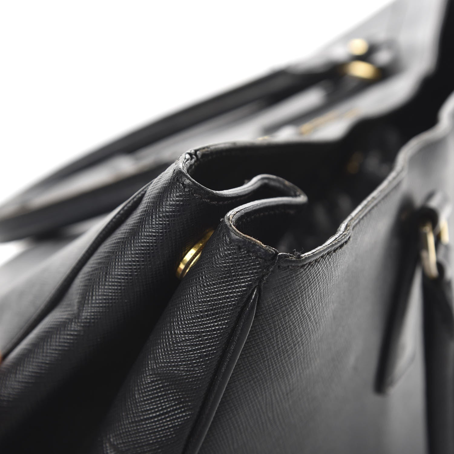 Prada Saffiano Lux Large Tote Black 10 of 12