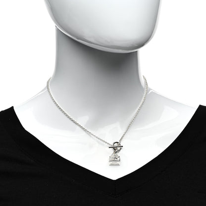 Hermes Sterling Silver Kelly Charm Pendant Necklace 2 of 5