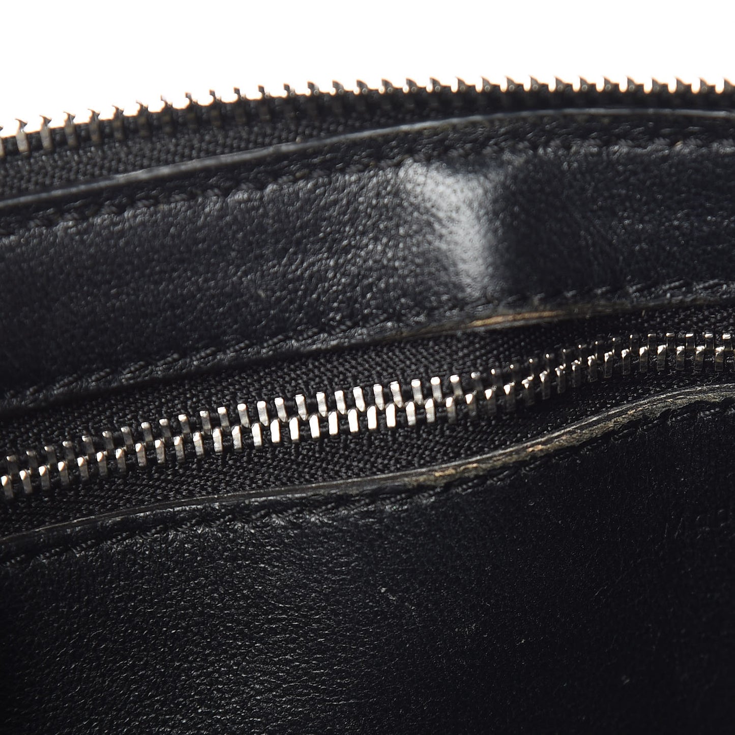 Grained Calfskin Medium Edge Shoulder Bag Black