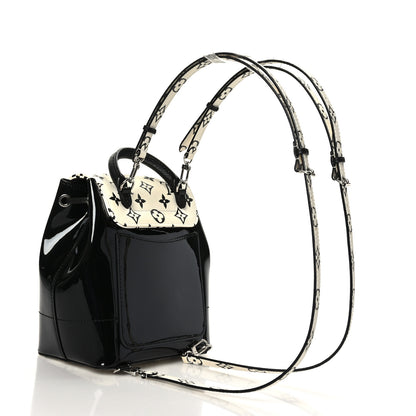 Louis Vuitton Patent Monogram Hot Springs Backpack Black White 3 of 10