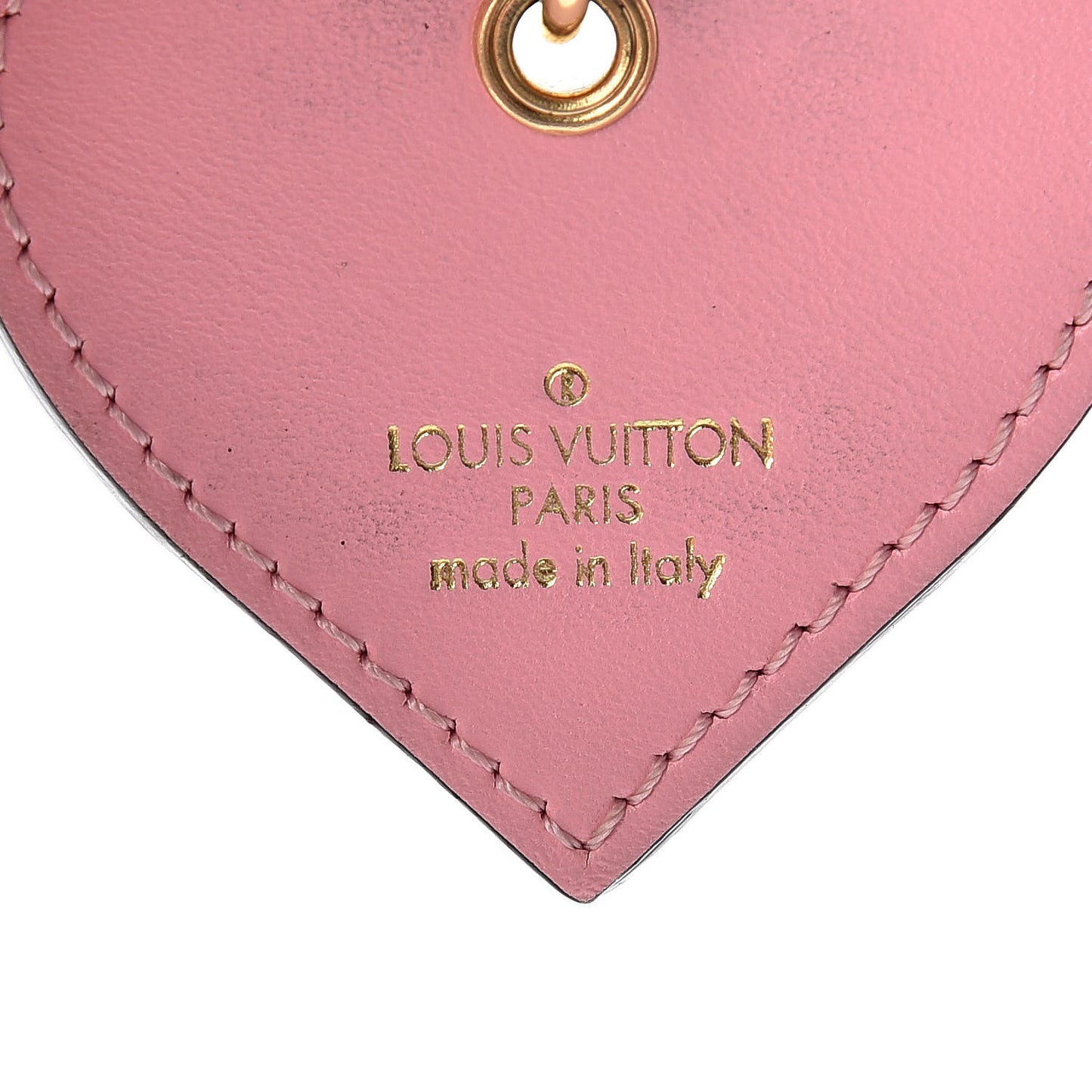 Vernis Degrade Love Lock Heart Key Holder Bag Charm Pink White