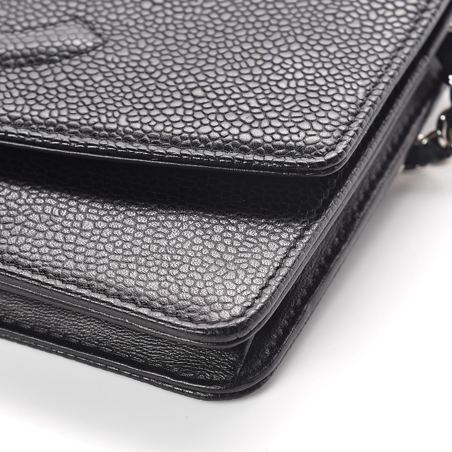 Chanel Caviar Timeless CC Wallet On Chain WOC Black 10 of 11