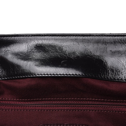 Chanel Glazed Calfskin Stingray Bindi CC Accordion Tote Black 11 of 12