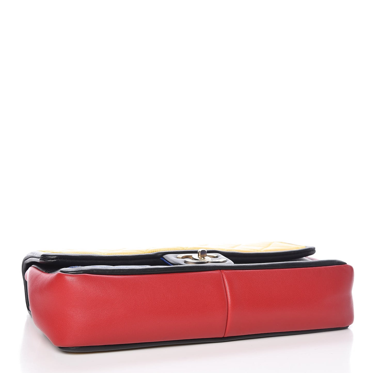 Lambskin Tri-Color Medium Graphic Flap Multicolor