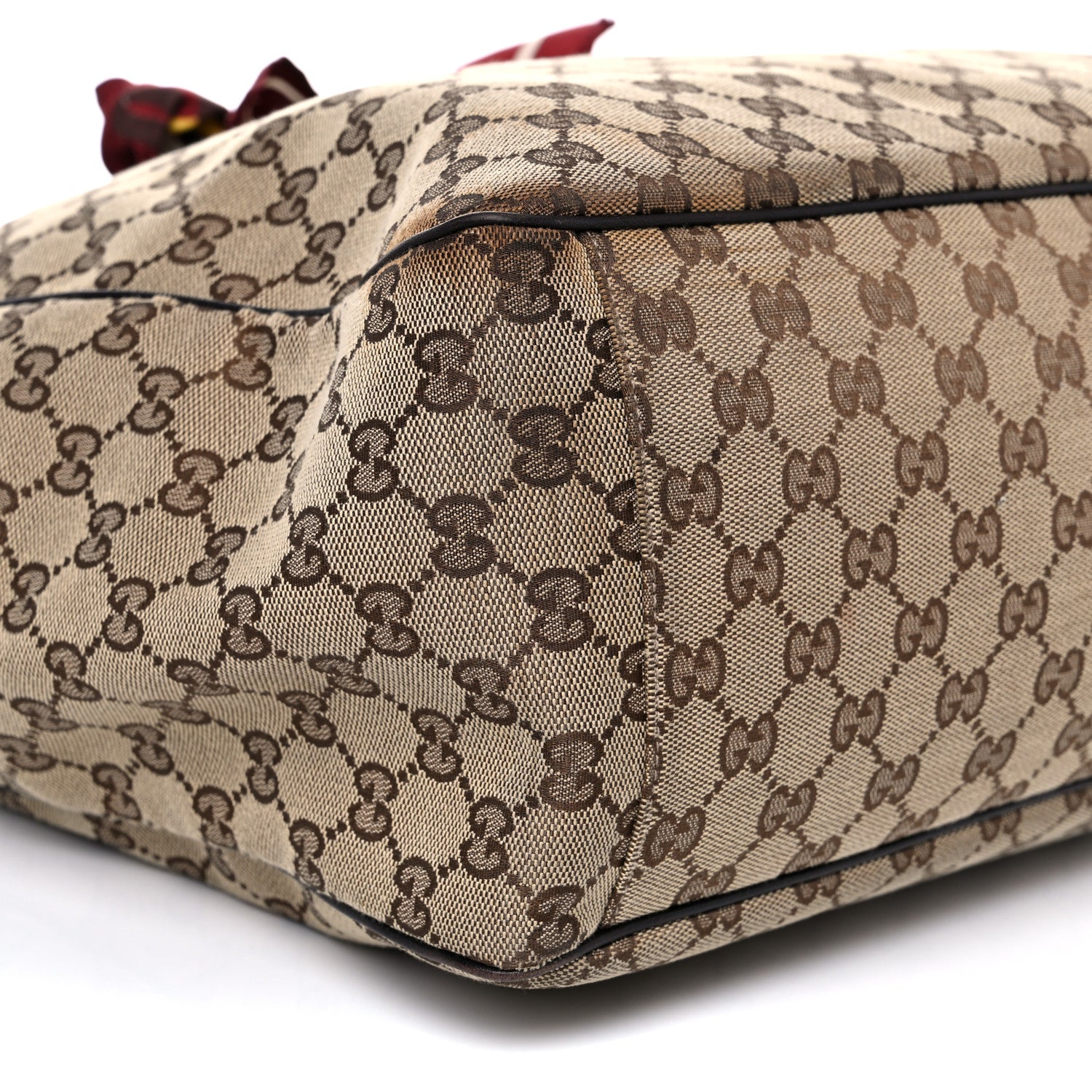 Gucci Monogram Large Positano Tote Brown 8 of 21