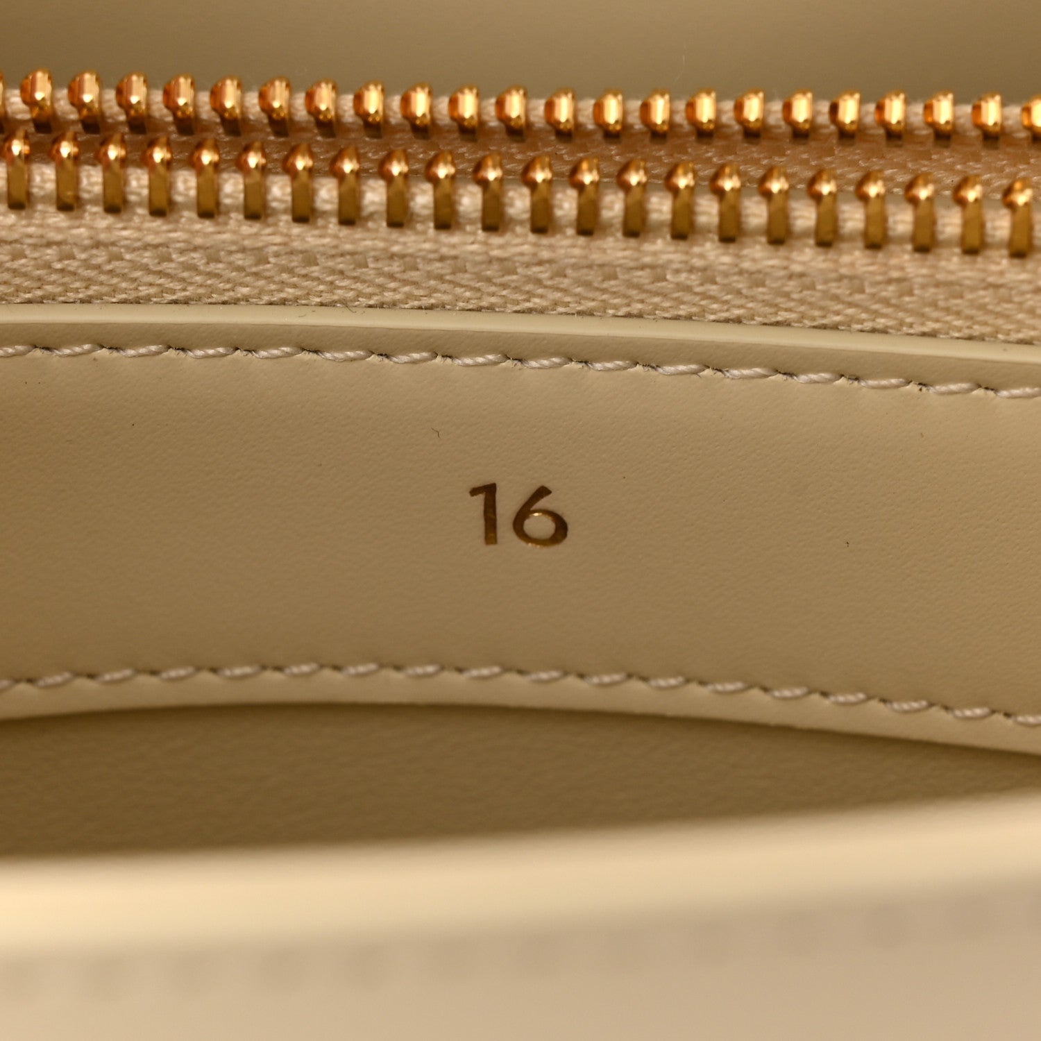 Celine Satinated Calfskin Small 16 Top Handle Bag Beige 16 of 25