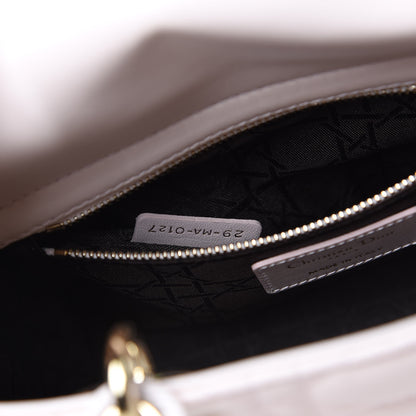 Christian Dior Lambskin Cannage Small Lucky Badges My Lady Dior Pink 7 of 10