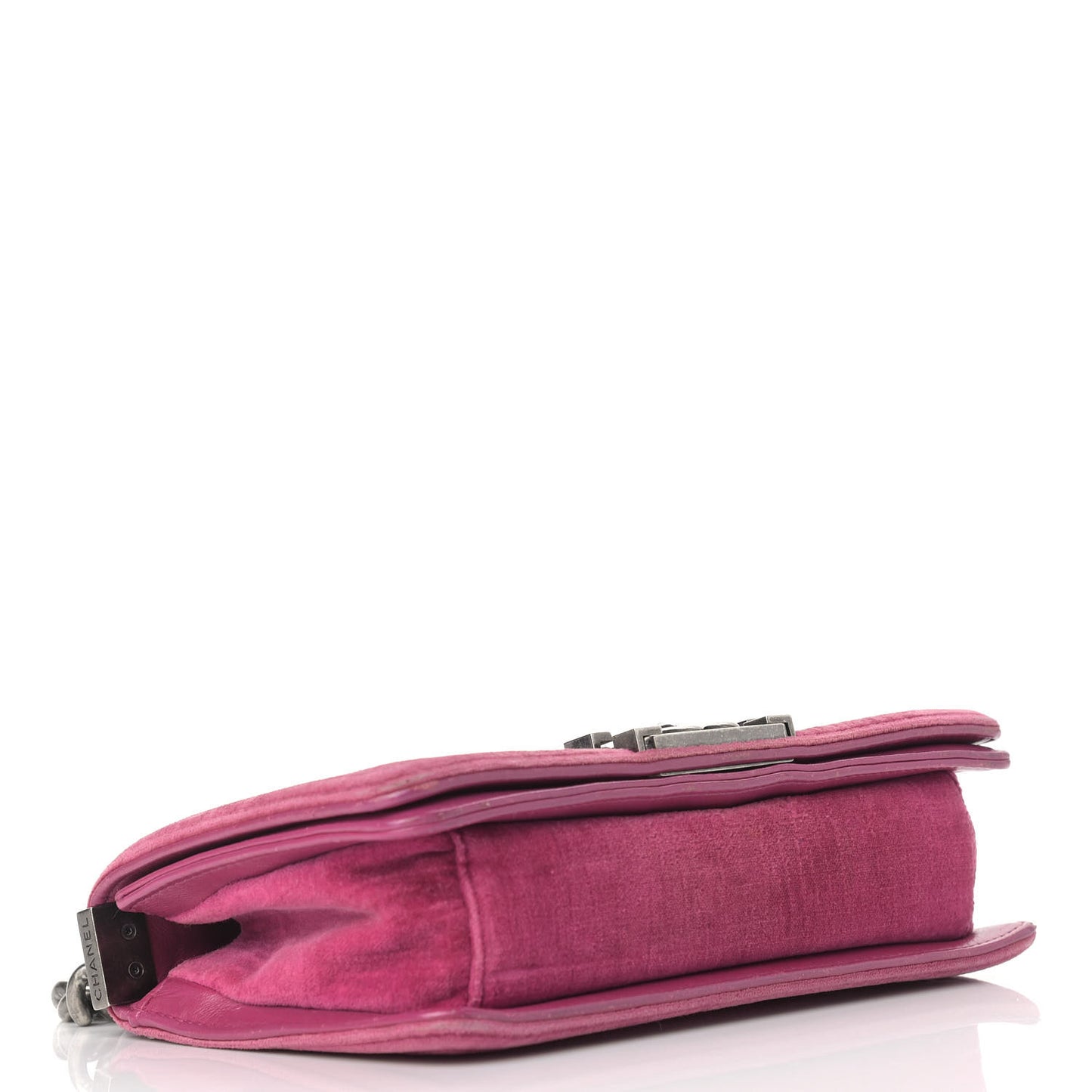 Velvet Quilted Small Boy Flap Pink