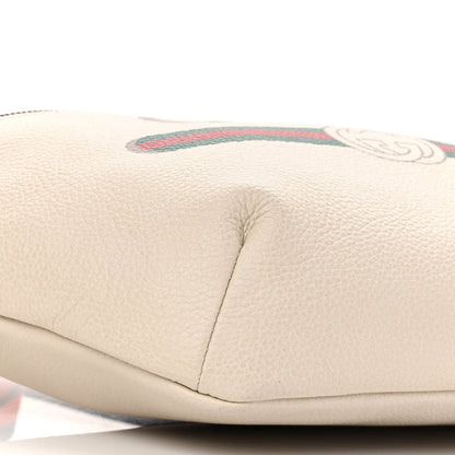 Gucci Grained Calfskin Logo Belt Bag White 9 of 11