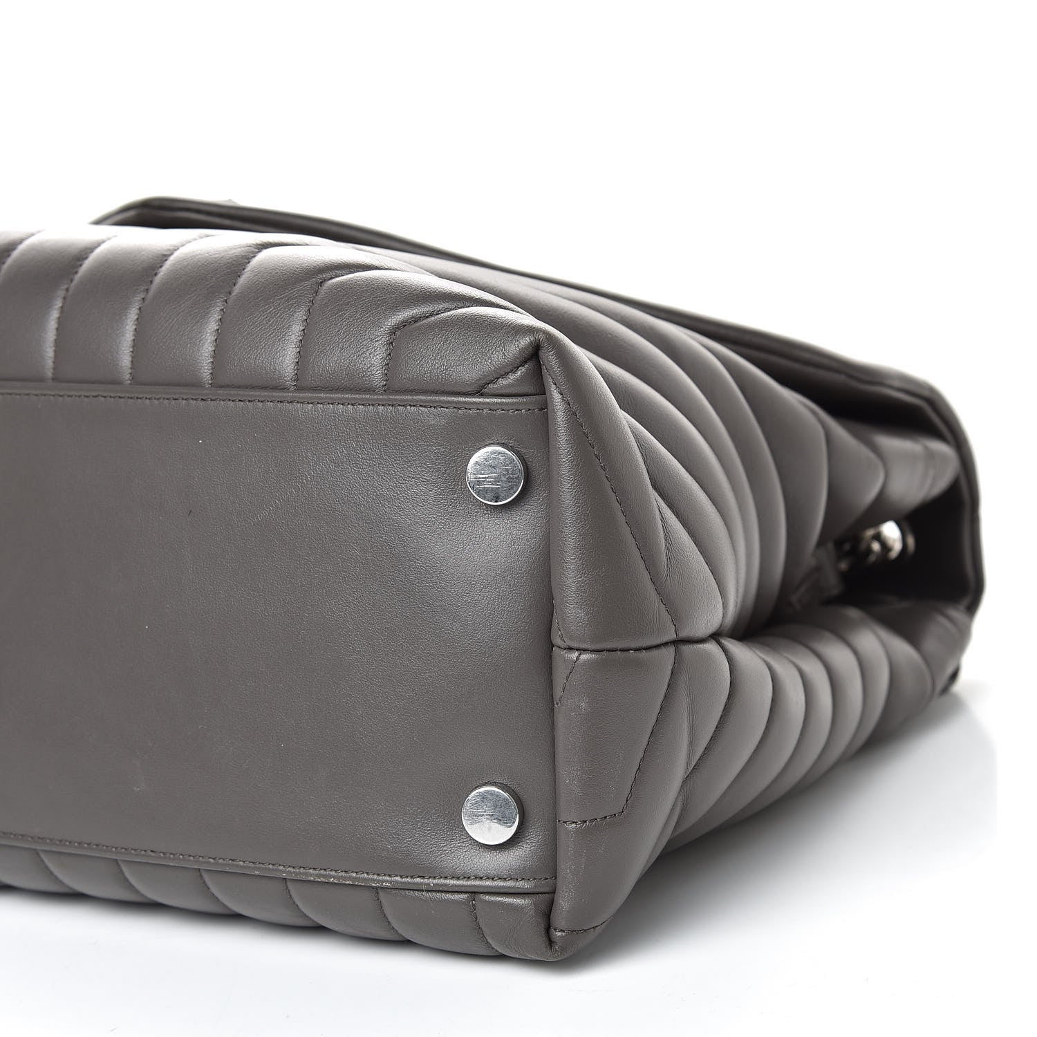 Saint Laurent Calfskin Y Quilted Monogram Large Loulou Chain Satchel Earth 9 of 16