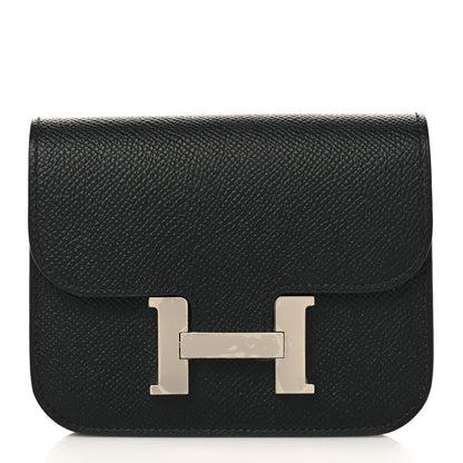 Hermes Epsom Constance Slim Wallet Black 2 of 8