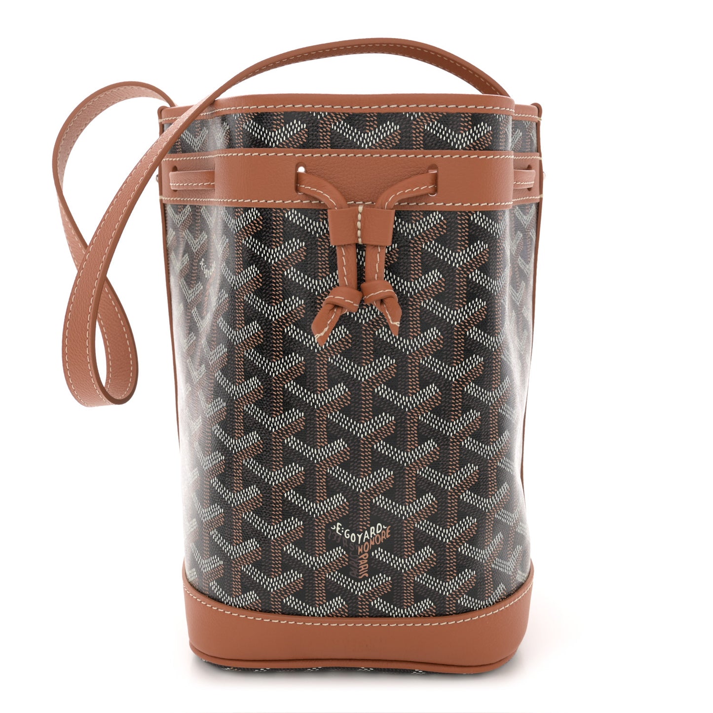 Goyardine Petit Flot Bucket Bag PM Black Gold
