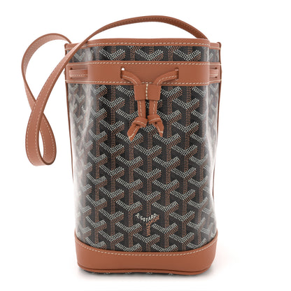 Goyard Goyardine Petit Flot Bucket Bag PM Black Gold 1 of 9