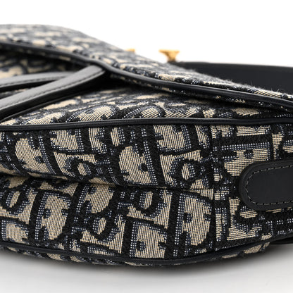 Christian Dior Oblique Saddle Bag Blue 9 of 10