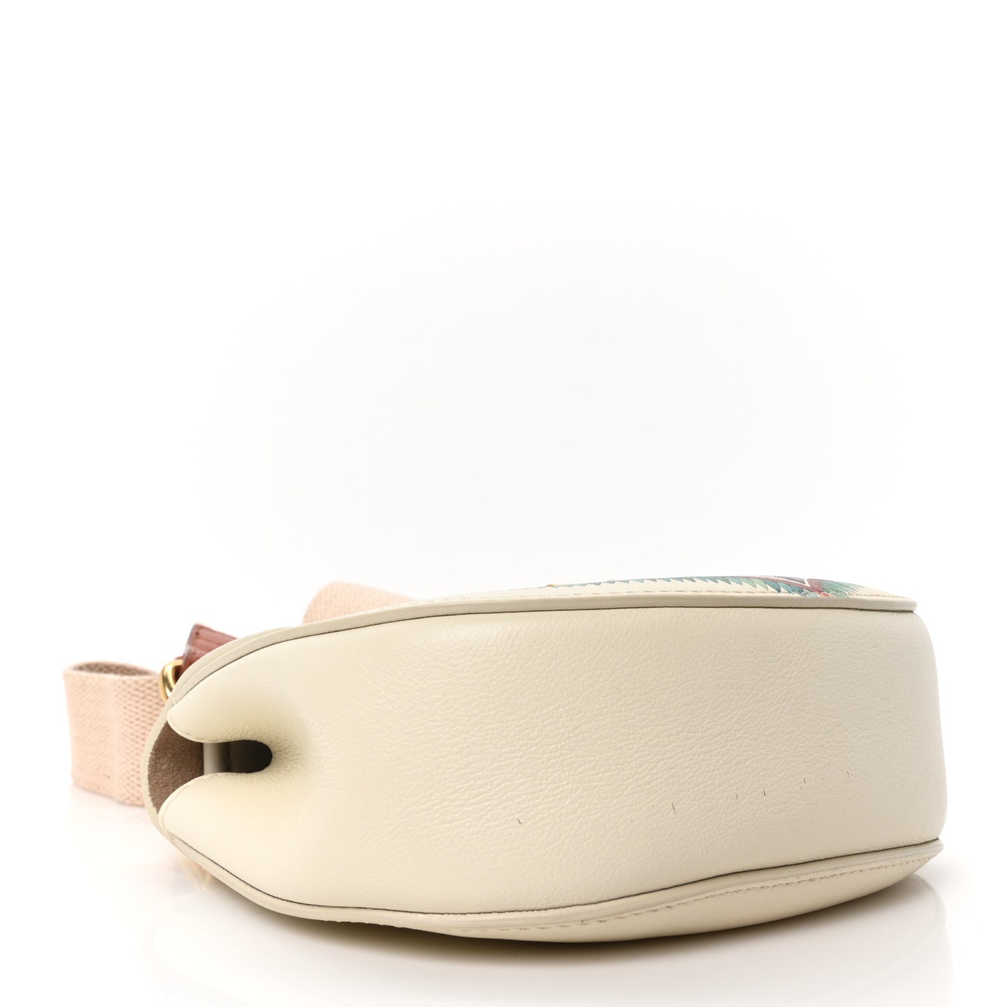 Calfskin Printed Mini Drew Bi-Color Shoulder Bag Light Multicolor