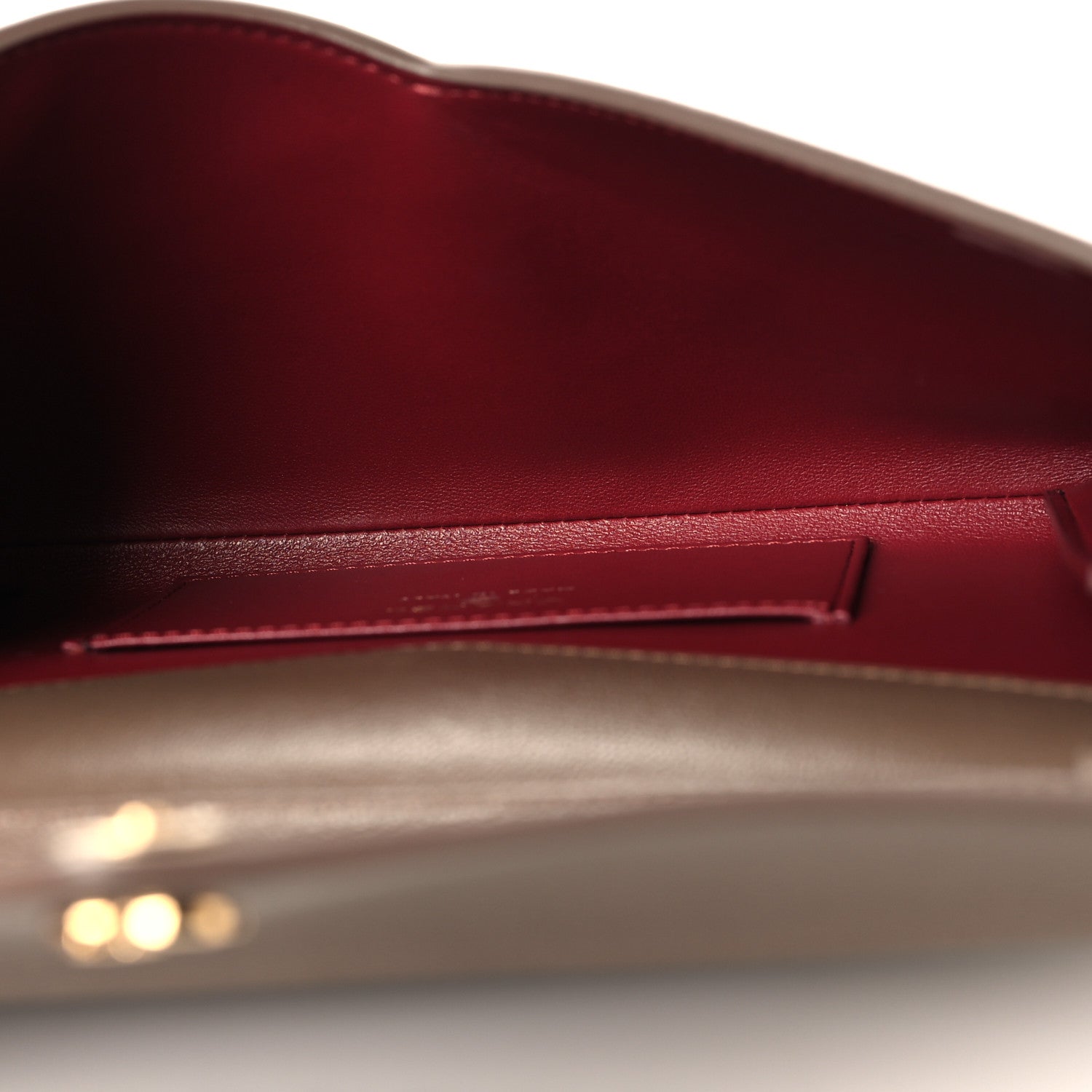 Chanel Grained Goatskin Envelope Clutch With Chain Light Brown 5 of 10