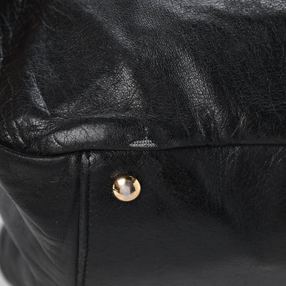 Chanel Lambskin Jersey Scales Flap Bag Black 11 of 11