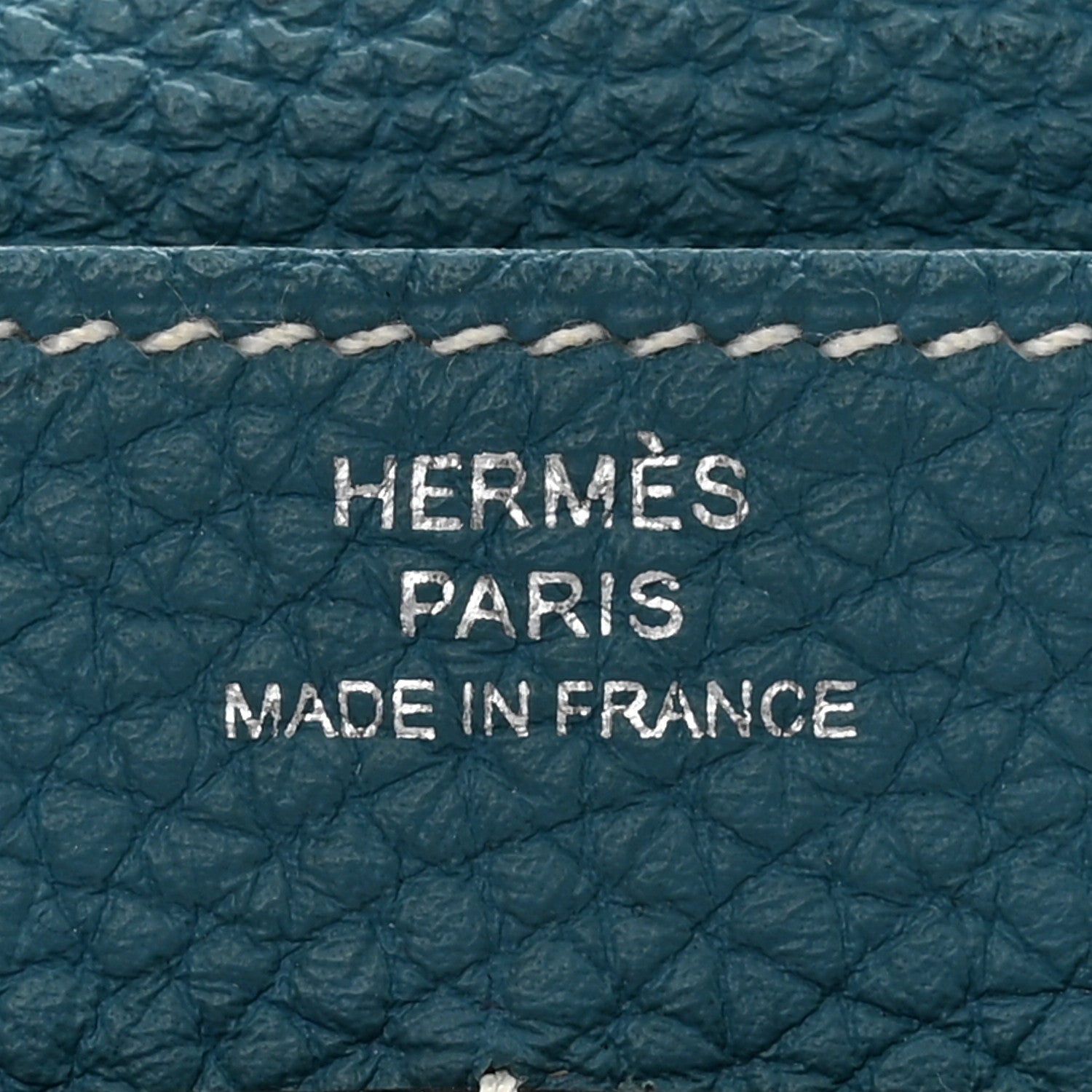Hermes Togo Dogon Duo Wallet Bleu Jean 7 of 8
