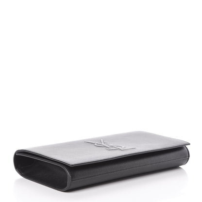 Saint Laurent Calfskin Monogram Large Belle De Jour Clutch Black 4 of 8