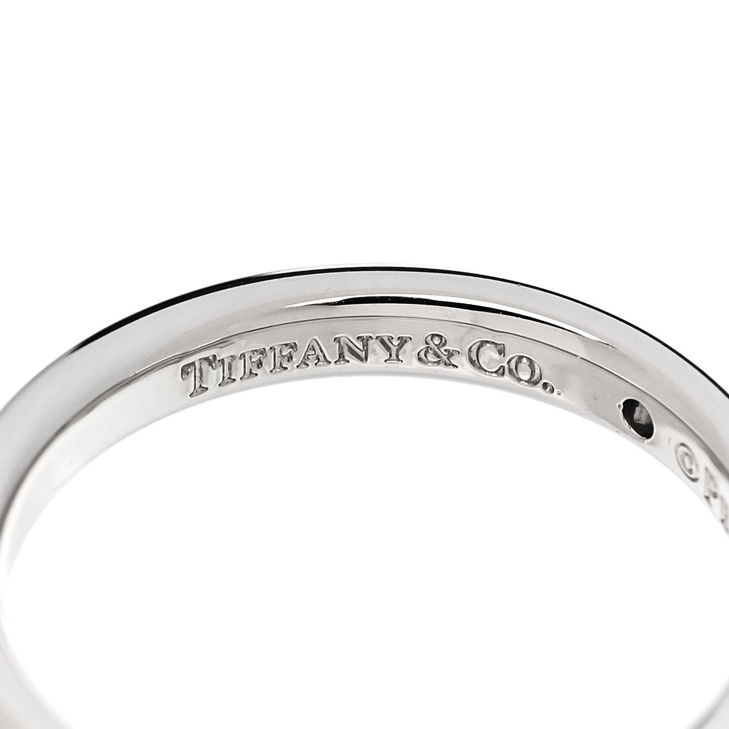 Platinum Diamond Elsa Peretti Band Ring 52 6