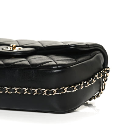 Chanel Lambskin Quilted Small My Precious Flap Black 9 of 10