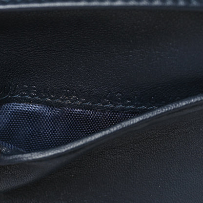 Christian Dior Oblique Saddle Lotus Wallet Blue 7 of 8
